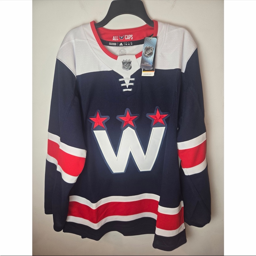 Adidas Washington Capitals NHL Authentic Alternate Jersey Navy Size 54
